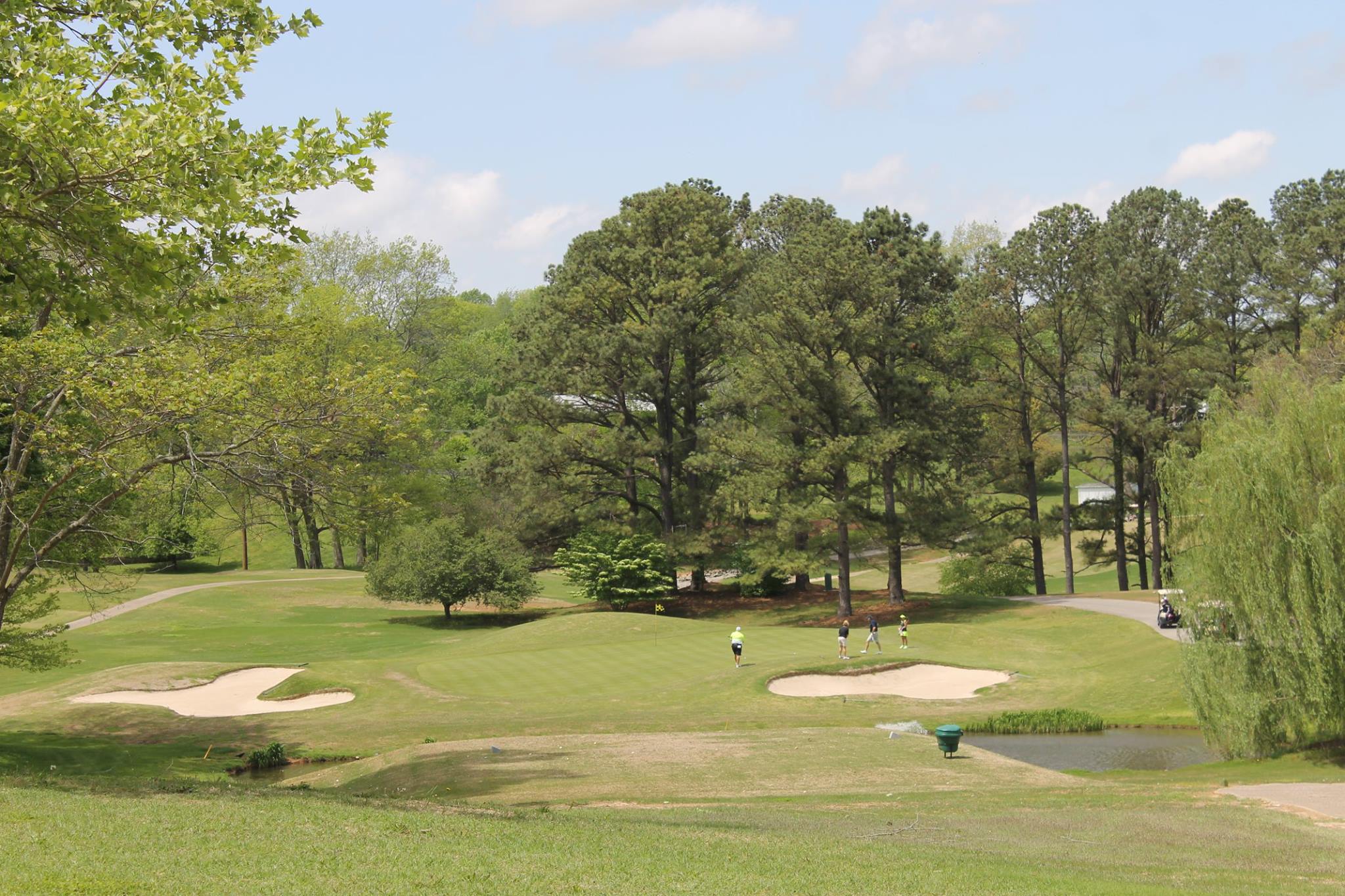 Clarksville Country Club Tennessee - Championship golf course layout showing championship layout and natural terrain