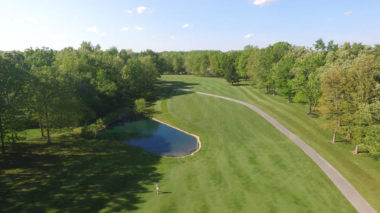 Lake Tansi Golf Course Crossville, TN - Aerial view of championship 18-hole golf course showing signature holes and clubhouse facilities