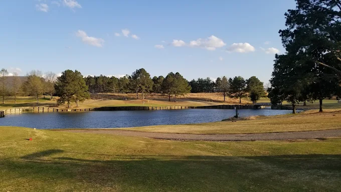 Lambert Acres Golf Club Maryville TN - Panoramic fairway view hole 12 with strategic bunkers and mature trees