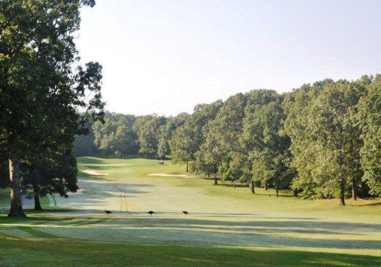Montgomery Bell State Park Golf Course Tennessee - Championship golf course layout showing championship layout and natural terrain