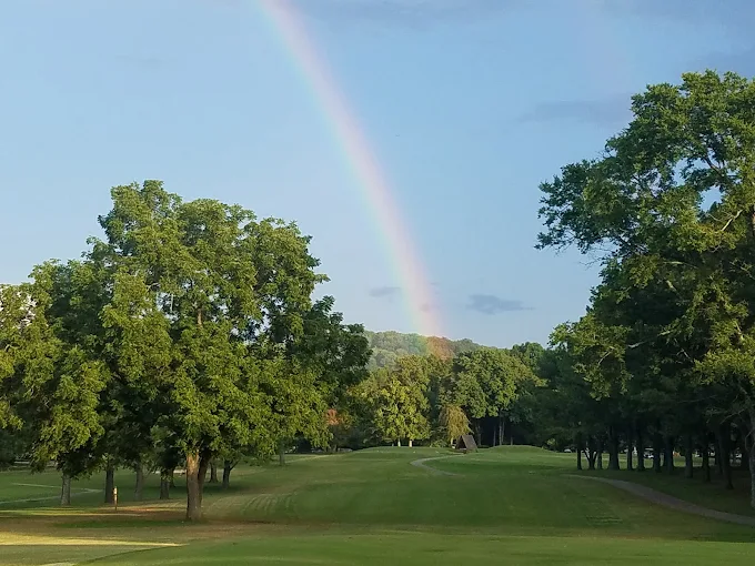 Percy Warner Golf Course Nashville TN - Panoramic fairway view hole 12 with strategic bunkers and mature trees