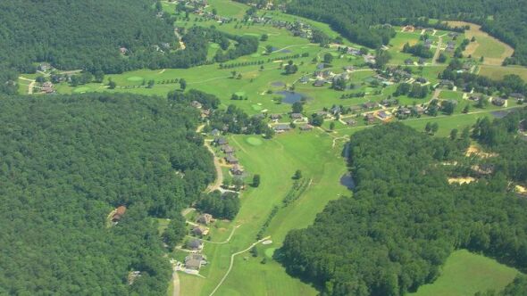 Southern Hills Golf & Country Club Tennessee - Championship golf course layout showing championship layout and natural terrain