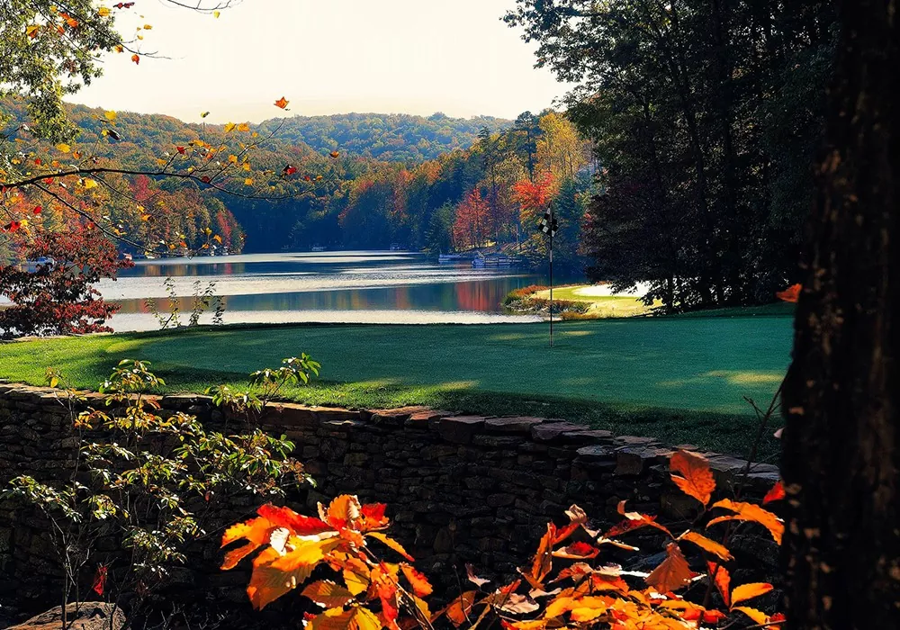 Stonehenge Golf Club Tennessee - Championship golf course layout showing championship layout and natural terrain