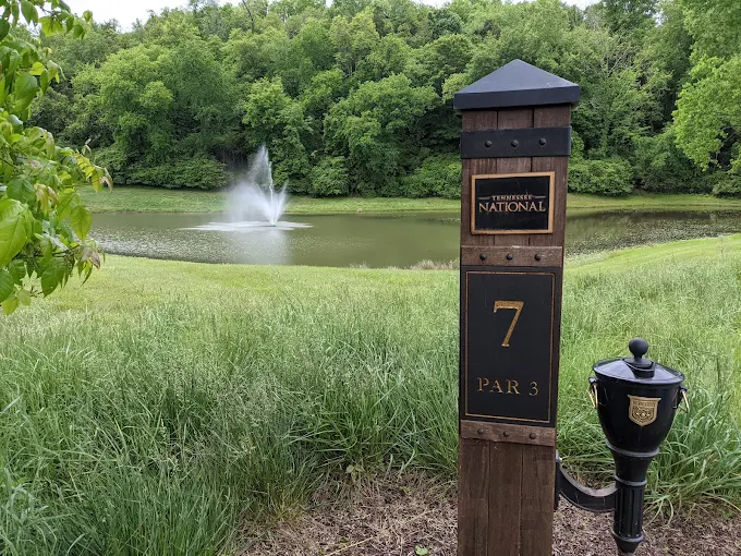 Tennessee National Golf Club Loudon TN - Championship golf course entrance with professional landscaping and signage