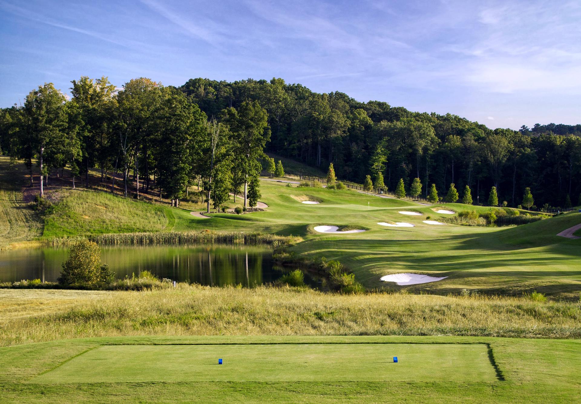 WindRiver Golf Club Tennessee - Championship golf course layout showing championship layout and natural terrain