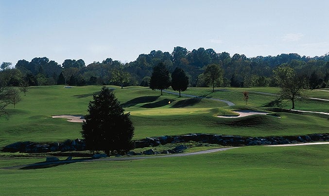 Windtree Golf Course Tennessee - Championship golf course layout showing championship layout and natural terrain